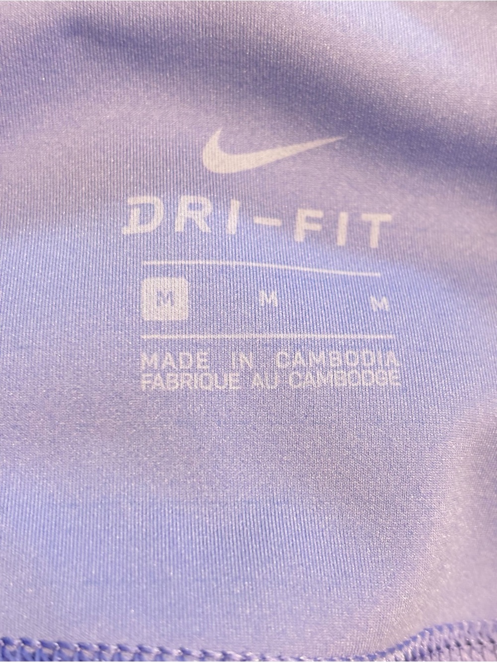 Nike periwinkle Blue High-Waist Running Athletic Leggings Size M like new - Picture 3 of 6